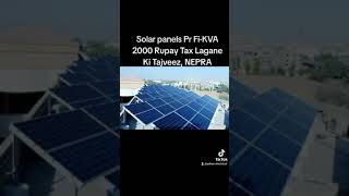 Karachi Pakistan Solar solarsystem solarpower NEPRA KElectric loadshedding electricitybill [upl. by Ahsitak671]