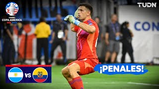 ¡TANDA DE PENALES COMPLETA  Argentina 11 Ecuador  Copa América 2024  4tos  TUDN [upl. by Eniamat450]