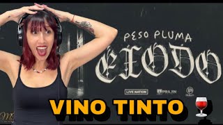 REACCIÓNVINO TINTO Lyric Video  Peso Pluma Natanael Cano Gabito Ballesteros [upl. by Hasan]