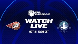 Boras Basket v Chernomorets Burgas  Full Basketball Game  FIBA Europe Cup 202324 [upl. by Blockus]