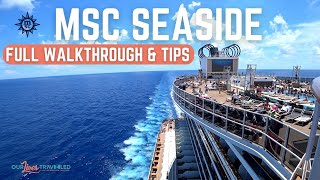 MSC SEASIDE Detailed SHIP TOUR With Commentary [upl. by Nosduj]