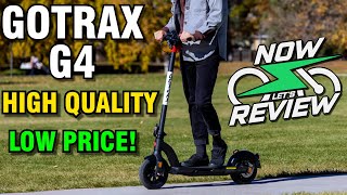 GOTRAX G4 Electric Scooter Review  Amazing Build Quality [upl. by Ja]