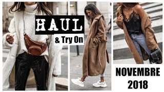 HAUL amp TRY ON Novembre  Manteaux bottines [upl. by Eatnhoj]