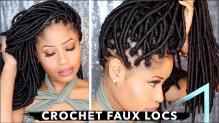 How To ➟ CROCHET FAUX LOCS 🔥 NO cornrows NO wrapping freeparting [upl. by Aryam]