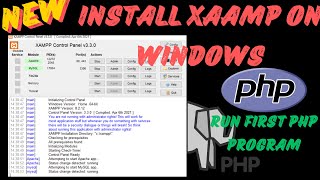 How to Install XAMPP on Windows  Step by Step GuideRun Your first php Program xaamp phpmyadmin [upl. by Adnahsal693]