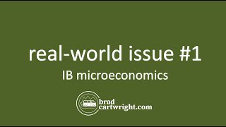 IB Microeconomics  Real World Issue 1  IB Microeconomics  IB Economics Exam Review [upl. by Reena]