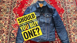 Levi’s Raw Denim Trucker Jacket  1 Year Review [upl. by Jamille636]