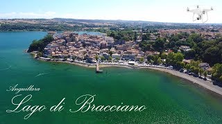 Anguillara Sabazia RM  Lago di Bracciano  Riprese aeree con il drone [upl. by Ajiat]