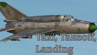 DCS MiG21bis Taxi Takeoff Landing [upl. by Otir917]