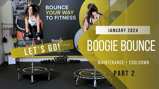 Boogie Bounce Fitness Trampoline Workout  Second Half Pulse Raisers and Cooldown [upl. by Nob]