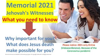 Jehovahs Witnesses Memorial 2021 Memorial Jehovahs Witnesses 2021 Why important for you [upl. by Cuthbertson460]