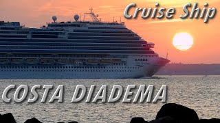 COSTA DIADEMA wieczorową porą  Ferries Channel [upl. by Alegnatal]