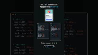 Responsive Card with CSS Flexbox htmlcssresponsivecarddivflexbox [upl. by Sum]