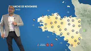 Bulletin météo pour le dimanche 3 novembre 2024 [upl. by Atteloj]