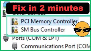 How to Fix PCI Memory Controller Driver Issues in Minutes  memory controller driver missing [upl. by Aimit852]