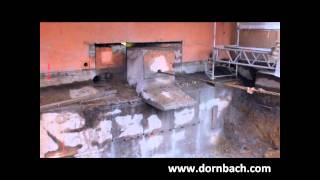 Wanddurchbruch ohne Staub in 3 m dicke Betonwand  Dornbach Spezialabbruch [upl. by Norbie]