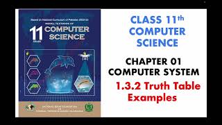 5 Truth Table Example  11 Class Computer Science 2024  Unit  1 Computer Systems  FBISE [upl. by Ring1]