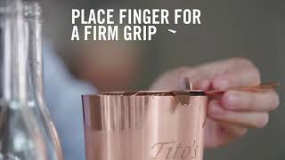 How to Use a Hawthorne Strainer  Tips amp Tricks from Titos Handmade Vodka [upl. by Feingold842]