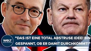 AMPELAUS Scholz quotDas ist eine total abstruse Idee Bin gespannt ob er damit durchkommtquot [upl. by Brynne992]