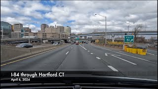 I84 through Hartford CT  462024 [upl. by Karr574]