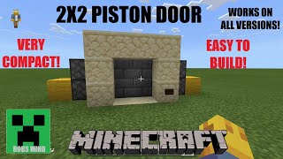 Minecraft 2x2 Piston Door Super Easy [upl. by Ycnuahc174]