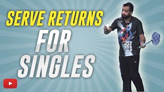 How to Return Various Serves for Badminton Singles  Abhishek Ahlawat [upl. by Erde]