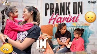 Prank on Harini  Mahishivan  Tamada Media [upl. by Mall]