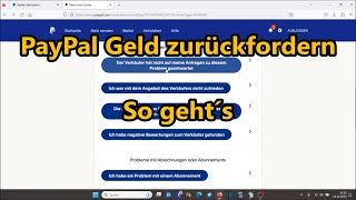 PayPal Zahlung stornieren und Geld zurückbuchen Tutorial PayPal Geld zurückfordern [upl. by Guendolen]