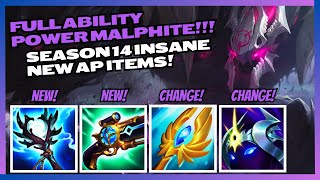 BUILD MALPHITE FULL AP IN SEASON 14 THE NEW AP ITEMS ARE BROKEN [upl. by Rogerson]