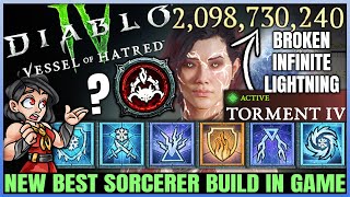 Diablo 4  New Best BILLION DAMAGE Sorcerer Build  S6 OP Splintering Lightning Spear Combo  Guide [upl. by Machute]