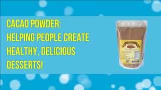 Unsweetened Cocoa Powder  Creating Healthy and Delicious Foods [upl. by Matthei]