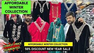 Affordable Winter Kurti Collection  Ladies Kurtis Velvet suits  Woolen Suits  Pathani Suit Kurti [upl. by Marje]