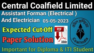 CCL Assistant Forman And Electrican Expected CutOff amp Paper Solution  2023 🙏🙏 [upl. by Rubetta]