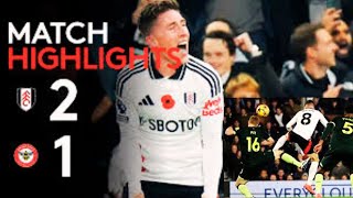 Janelt scores in derby defeat  Fulham 21 Brentford  Premier League Highlightssky sport news [upl. by Niarbo]