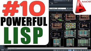 quot10 Productive and Powerful AutoCAD Lisp Programs Best Tutorialsquot [upl. by Jaclyn]