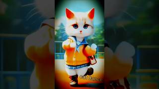 Cat cartoon video dance 😂cat catlover cat cute catdance dogdance animaldance teddycat kitty [upl. by Nywles760]