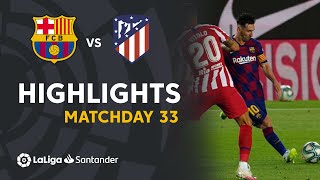 Highlights FC Barcelona vs Atlético de Madrid 22 [upl. by Ellehcyar]