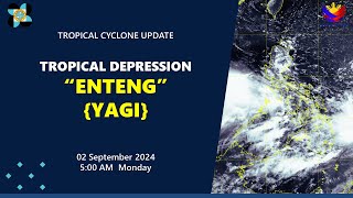 Press Briefing Tropical Storm EntengPH YAGI  500 AM Update September 2 2024  Monday [upl. by Gnivre]