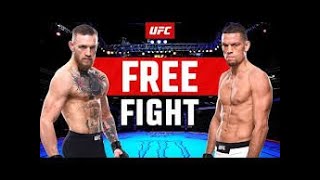 Nate Diaz vs Conor McGregor 1 FREE FIGHT UFC 279 [upl. by Aicssej]