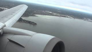 Boeing 767300 American Airlines Takeoff Boston HD 1080p [upl. by Sluiter]