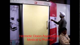 Hermetically Sealed Sliding Door Medical Door Automatic Door [upl. by Sorkin]