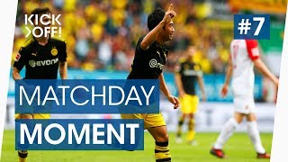 Shinji Kagawa scores wonder goal to break Bundesliga record  Augsburg v Dortmund [upl. by Mcintyre389]