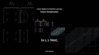 Linear Algebra in Machine Learning Matrix Multiplication Explained machinelearning codemonarch [upl. by Oremar]