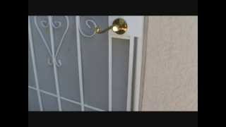 Installing weatherstripping on a security screen doorPart 3 [upl. by Sinned]