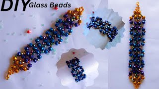 Glass Beads Bracelet Mix Color Beads Making BraceletDIY Beaded Bracelet IdeasLove For Beads [upl. by Stila]