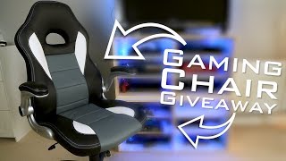 GAMING CHAIR GIVEAWAY  Songmics chair review amp COMPETITION [upl. by Eilla]