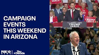 Tim Walz JD Vance to visit Arizona this weekend [upl. by Naed]