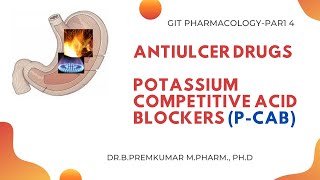 Potassium Competitive Acid Blockers PCAB  GIT Pharmacology  Part 4 [upl. by Avilla]