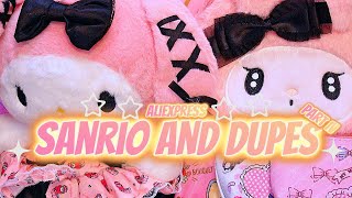 Aliexpress Haul Sanrio and Dupes Part IV [upl. by Keverian]