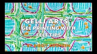 Gelli Arts® Gel Printing with Felt Tip Markers [upl. by Nathanial568]